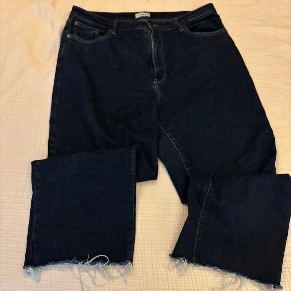 Oliver Logan Aberdeen wide leg crop jeans